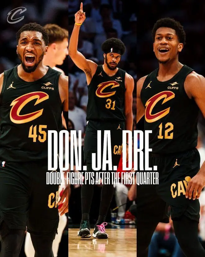 骑士队横扫热火晋级NBA半决赛，米切尔22分阿伦14分12篮板助队取胜