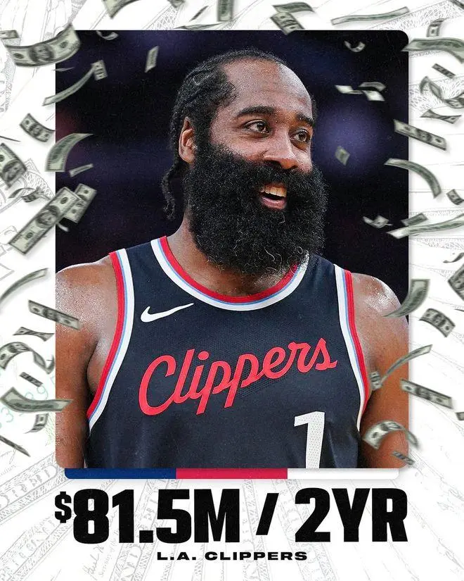 詹姆斯哈登放弃球员选项 成为自由球员引发多队争抢